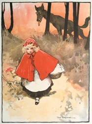 Escena de Caperucita Roja, 1900