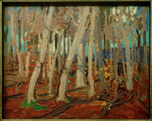 Bosques de arce, troncos desnudos, 1915