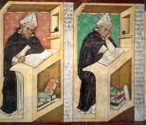 San Alberto Magno, detalle del Ciclo de Cuarenta Ilustres Miembros de la Orden Dominicana