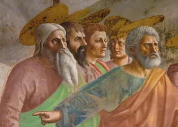 Jesús, San Pedro y el recaudador de impuestos