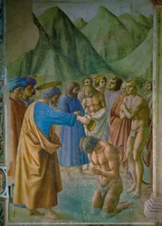 San Pedro bautiza a un neófito (fresco)