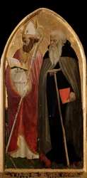 Tríptico de San Giovenale: panel derecho con San Antonio el Grande y San Juvenal