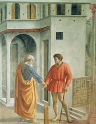 El tributo: San Pedro paga al recaudador de impuestos (detalle)