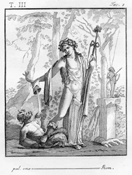 Baco con tirso, 1804