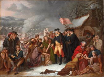 George Washington en Valley Forge, boceto preliminar
