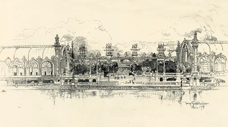 Los pabellones de horticultura y silvicultura por Tony Grubhofer, 1900