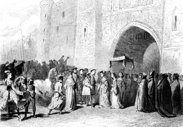 El encuentro de Enrique VIII y Ana Bolena, 1520s, 1842