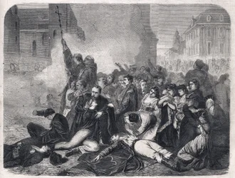 La masacre de civiles en Castle Square, Varsovia, el 8 de abril