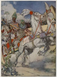 Y el ejército egipcio partió