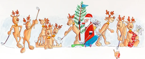 Golfistas Navideños