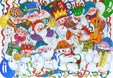 Banda de muñecos de nieve