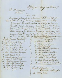 Carta firmada por Tootle & Jackson, Council Bluffs, a W.P. Howard, St. Louis, 21 de mayo de 1857