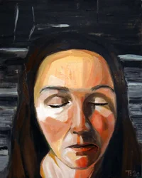 Retrato de una mujer contemplativa