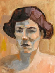 Retrato de una mujer contemplativa