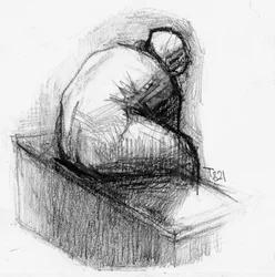 Boceto de «Contemplación profunda»