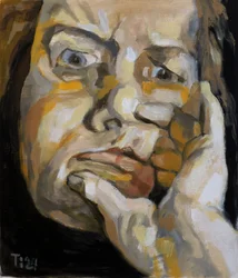 Absorto en sus pensamientos