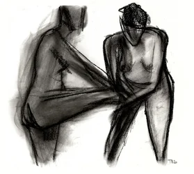 Figuras de desnudos expresivas