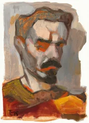 Retrato masculino intenso