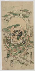 El actor Sanogawa Ichimatsu I como Ike no Shoji, período Edo, 1747