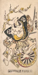 El actor Otani Oniji en el papel de Omoni Hikoshichi, ca. 1730