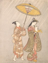 Komachi rezando por lluvia, ca. 1765