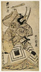 Nakamura Nakazō I e Ichikawa Danjūrō IV. Torii Kiyomitsu I.