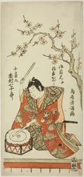 El actor Ichimura Shichijuro (Uzaemon X) como Senzaimaru