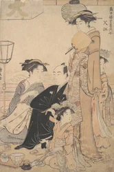 Sashiye nombre de un lugar en Edo, ca. 1782