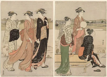 Crepúsculo de verano en las orillas del río Sumida