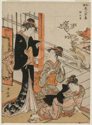 Tres Mujeres de la serie Una Breve Colección de Bellezas Japonesas, 1781