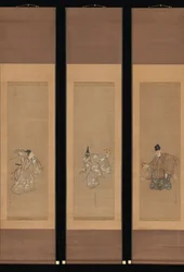 La auspiciosa danza Noh Okina, ca. 1790-95