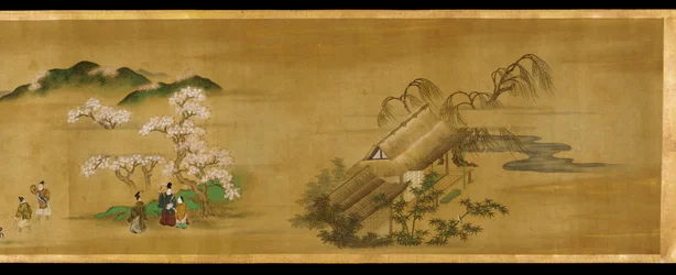 Paisajes de las cuatro estaciones, período Edo, siglo XVII