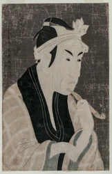 Matsumoto Koshiro IV como Gorobei, el vendedor de pescado de Sanya, 1794