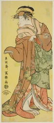 Segawa Kikunojo III en el papel de la cortesana Katsuragi
