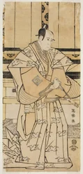 El actor Ichikawa Yaozo III como Soga no Juro Sukenari (Sandai-me Ichikawa Yaozo no Soga no Juro Sukenari)