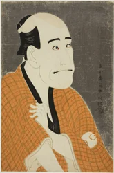 El actor Arashi Ryuzo II como Ishibe no Kinkichi, el prestamista