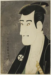 El actor Ichikawa Komazo III como Shiga Daishichi