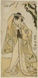 El actor Sakakiyama Sangoro como la Princesa Odae, la hija del Regente Senior Michinaga