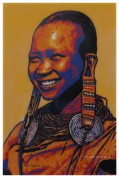 Una alegre sonrisa africana