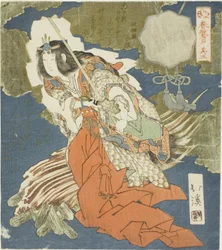 Ama no Uzume, No. 3 (Sono san) de la serie "La Puerta de Piedra de la Primavera (Haru no iwato)"