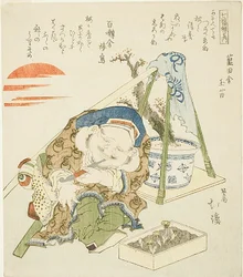 Daikoku, de la serie de "Los siete dioses de la suerte (Shichi fuku jin no uchi)"