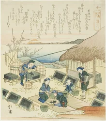 Hamagawa, de la serie "Un registro de un viaje a Enoshima (Enoshima kiko)"