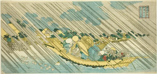 El río Sumida en la provincia de Musashi (Musashi Sumidagawa), de la serie "Lugares famosos en las provincias (Shokoku meisho)"