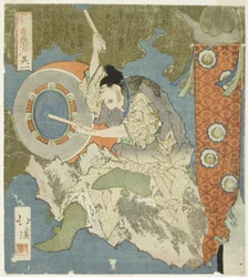 El tamborilero, No. 1 (Sono ichi) de la serie "La Puerta de Piedra de la Primavera (Haru no iwato)"