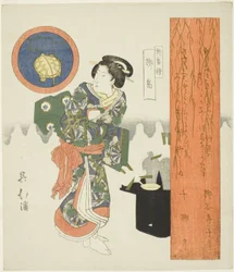 Isla del Sauce (Yanagishima), de la serie "Una serie de sauces (Yanagi bantsuzuki)"