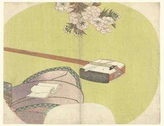 Cortesana y shamisen Los doce meses modernos (título de la serie)