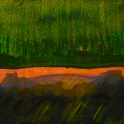 Dreamscape 2 , 2017 (óleo sobre lienzo)