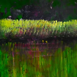 Marsh- Nocturno, 2017 (óleo sobre panel)