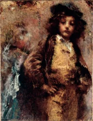Pobre pero hermoso Retrato de un joven que parece un dandi