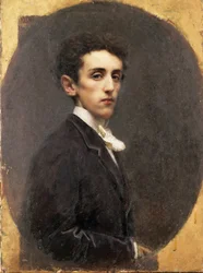 Retrato del escritor italiano Carlo Dossi